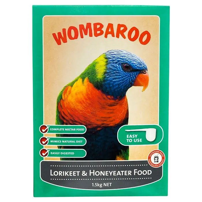 Wombaroo Lorikeet & Honeyeater Food 1.5kg 4 Wombaroo Lorikeet & Honeyeater Food 1.5kg - Image 2