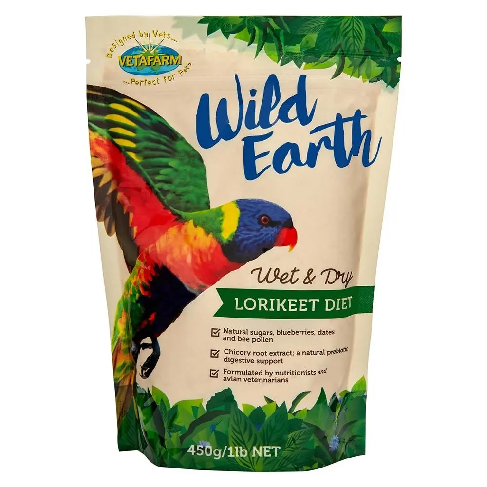 Vetafarm Wild Earth Lorikeet Mix 450g 3 Vetafarm Wild Earth Lorikeet Mix 450g