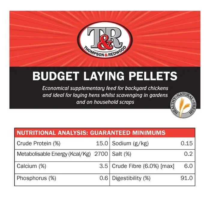 Thompson & Redwood Budget Chicken Layer Pellets 20kg 4 Thompson & Redwood Budget Chicken Layer Pellets 20kg - Image 2