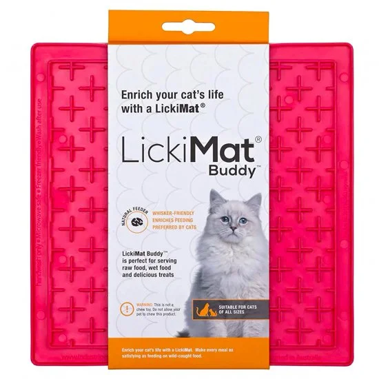 LickiMat Cat Buddy Pink 3 LickiMat Cat Buddy Pink