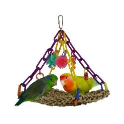 SuperBird Creations SuperBird Mini Flying Trapeze Swing Sea Grass Mat Bird Toy Assorted 22 X 17cm 5 SuperBird Creations SuperBird Mini Flying Trapeze Swing Sea Grass Mat Bird Toy Assorted 22 X 17cm -Outlet Bird Food Store 95 SB747 1