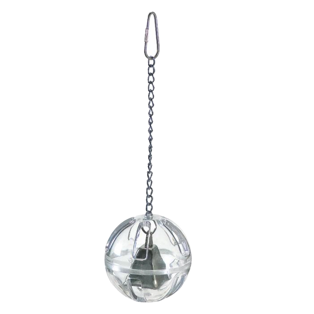 Featherland Paradise Foraging Ball W/ Bell Bird Toy 12cm 3 Featherland Paradise Foraging Ball W/ Bell Bird Toy 12cm