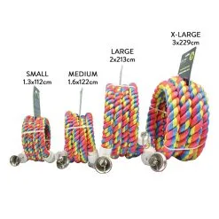 Scream Bird Bungee Rope Sturdy Cotton Bird Toy Multicolour Small -Outlet Bird Food Store 96 SBP03738 4