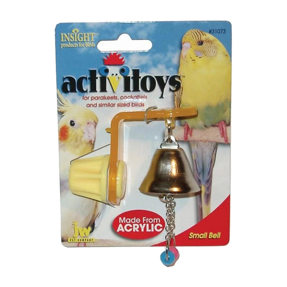 JW Pet Insight Activitoys Hanger W/ Small Bell Bird Toy For Small Birds 3 JW Pet Insight Activitoys Hanger W/ Small Bell Bird Toy For Small Birds