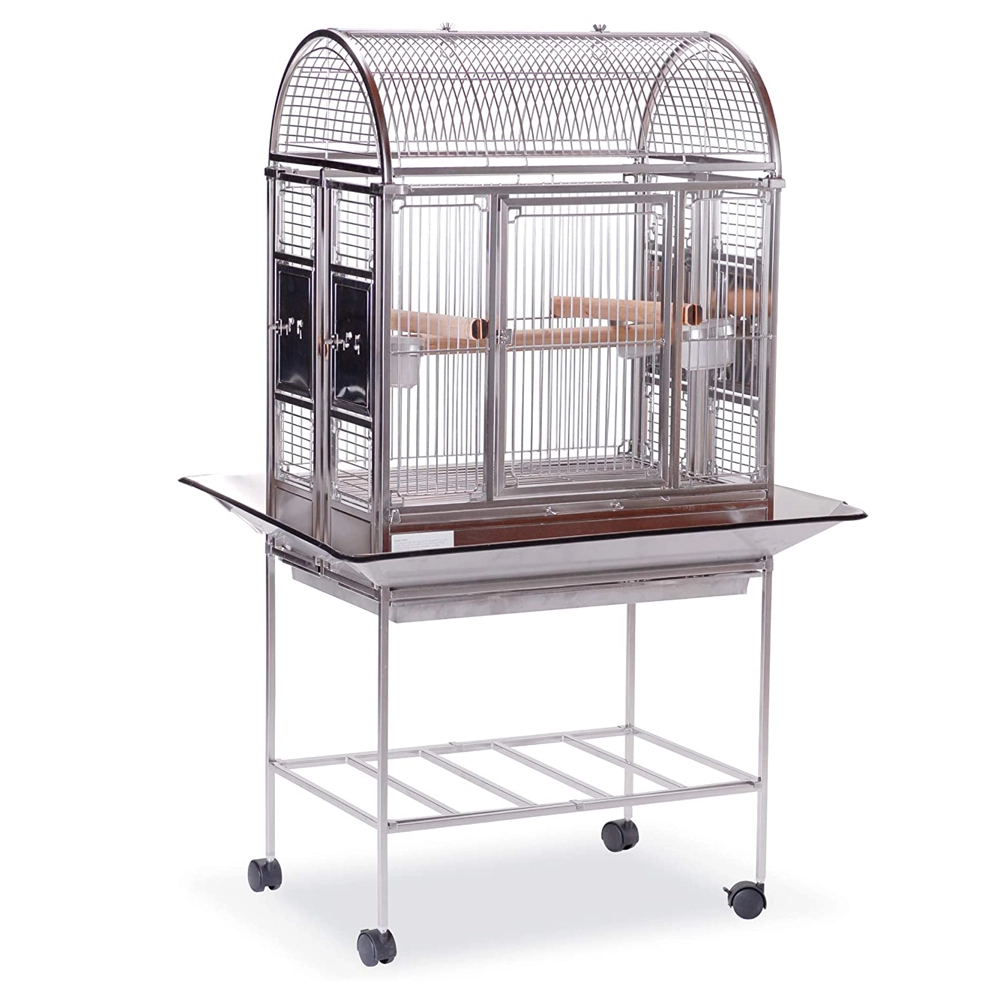 Featherland Paradise Stainless Steel Folding Bird Cage 18 X 27 X 56 Inch 3 Featherland Paradise Stainless Steel Folding Bird Cage 18 X 27 X 56 Inch