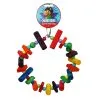 Cheeky Bird Wood & Bead Circle Bird Toy Medium 2 Cheeky Bird Wood & Bead Circle Bird Toy Medium -Outlet Bird Food Store ACHWBCM