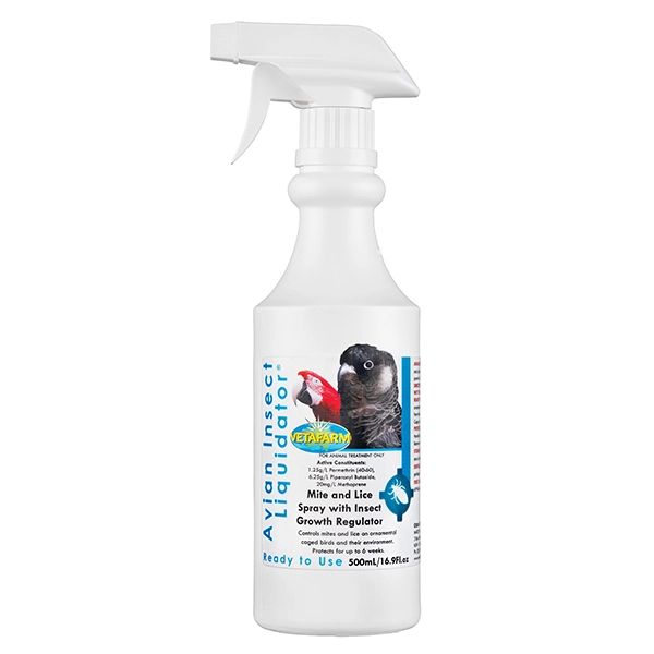 Vetafarm Avian Insect Liquidator Ready To Use Bird Lice Mite 500ml 3 Vetafarm Avian Insect Liquidator Ready To Use Bird Lice Mite 500ml