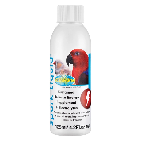 Vetafarm Spark Liquid Concentrate Energy Electrolyte Bird 125ml 3 Vetafarm Spark Liquid Concentrate Energy Electrolyte Bird 125ml