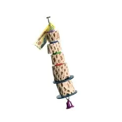 Pollys Pet Cactus Wood Tower Bird Toy Small 3.8 X 15cm 6 Pollys Pet Cactus Wood Tower Bird Toy Small 3.8 X 15cm -Outlet Bird Food Store PS 0714