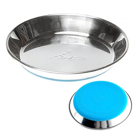 Rogz Bowl Stainless Steel Cat Anchovy Blue 200ml 3 Rogz Bowl Stainless Steel Cat Anchovy Blue 200ml